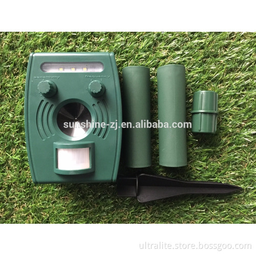 Newest Ultrasonic Solar Power Sensor Pest Animal Repeller Cat&Dog Repellent